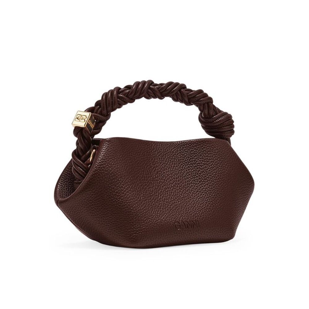 Ganni Women Mini Bou Bag In Garnet Brown - Picture 3 of 4